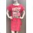 Summer long sleeve flowered women's dress (UNI S / L) ITALIAN FASHION IMK20150