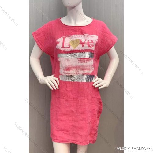 Summer long sleeve flowered women's dress (UNI S / L) ITALIAN FASHION IMK20150