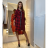 Hooded Long Sleeve Hooded Dress (uni s / m) IM2191956 <p>red-black</p> 2XL/3XL one size