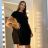 Dress / tunic queen 3/4 sleeve ladies (uni sl) ITALIAN Fashion IMC19052 S / M Black