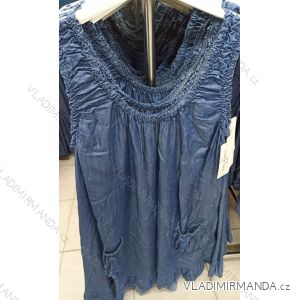 Denim short summer dress straps women (uni s / l) ITALIAN FASHION IM720103