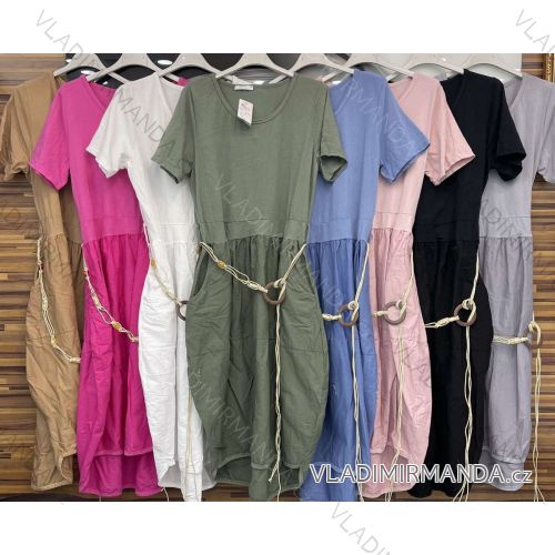 Dress with 3/4-sleeve ladies pocket (uni sl) ITALIAN Fashion IM3181746