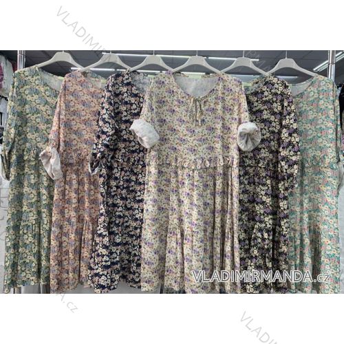 Dress with 3/4-sleeve ladies pocket (uni sl) ITALIAN Fashion IM3181746