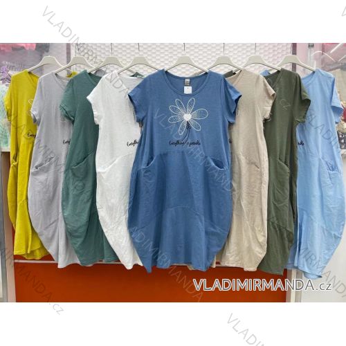Dress with 3/4-sleeve ladies pocket (uni sl) ITALIAN Fashion IMWD20527