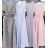 Women's Elegant Long Sleeve Dress (S / M / L ONE SIZE) ITALIAN FASHION IMWA21002