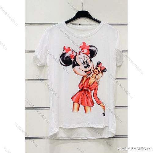 T-shirt elegant long sleeve women (S / M ONE SIZE) ITALIAN FASHION IMWK21008 S / M white