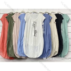Buttoned Dress with Buttoned Ladies (uni s-m) ITALIAN FASHION IM2203948