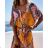 Dress with 3/4-sleeve ladies pocket (uni sl) ITALIAN Fashion IMWD20527