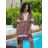 Dress with 3/4-sleeve ladies pocket (uni sl) ITALIAN Fashion IMWD20527