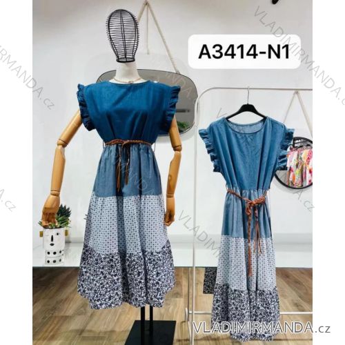 Dress with 3/4-sleeve ladies pocket (uni sl) ITALIAN Fashion IM3181746