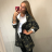 Cardigan hooded ladies mask (one size) ITALIAN Fashion MIE007 IM518003 camouflage khaki S / M / L