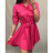 Dress shirts long 3/4 sleeve ladies with pocket thin (uni sl) ITALIAN Fashion IM318335 S / M / L purple