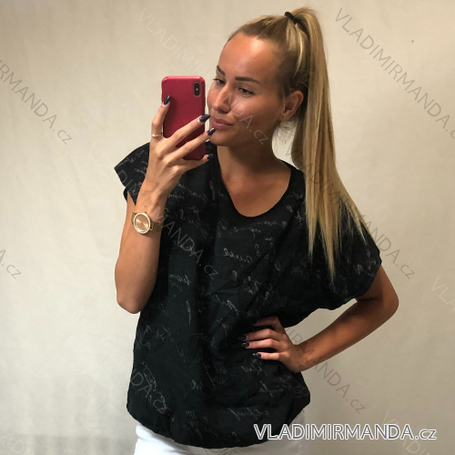 T-shirt short sleeve t-shirt (uni sl) ITALIAN FASHION IM319629 Black M / L