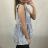 Tunic extended short sleeve stripe women (UNI SL) ITALIAN FASHION IM420263 SL White-light blue strips