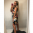 Women's Sleeveless Summer Dress (S / M ONE SIZE) ITALIAN FASHION IMM21107