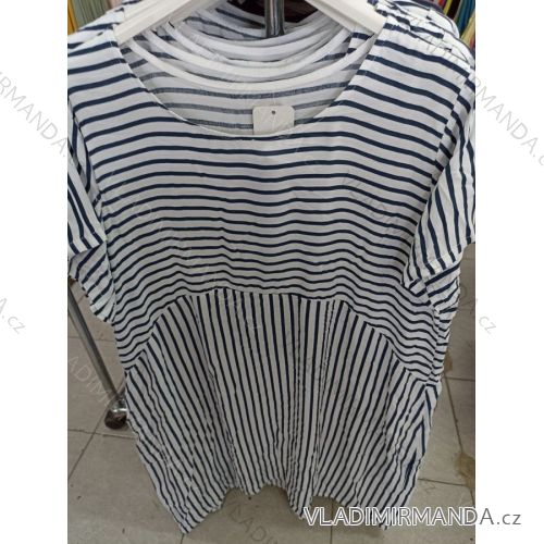 Dress short sleeve long summer strip womens (uni sl) ITALIAN MODA IM718227