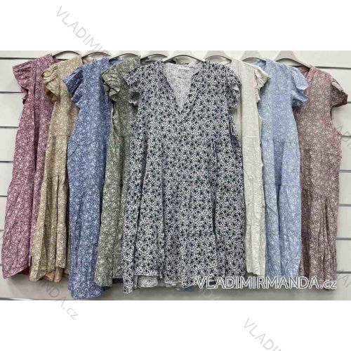 Dress with 3/4-sleeve ladies pocket (uni sl) ITALIAN Fashion IMWD20527