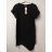 Women's tunic extended short sleeve (UNI S-M) SWEETISIMA ITALIAN FASHION IMD20069 S / M dark blue