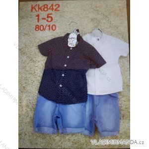 Set of summer shirts, tank tops and denim shorts for children (1-5 years) SAD SAD21KK-842