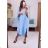 Women's long summer dress (uni s-m) ITALIAN FASHION IMM20119 Khaki
