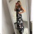 Women's long dress with wide straps women (S / M ONE SIZE) ITALIAN FASHION IMWK21184