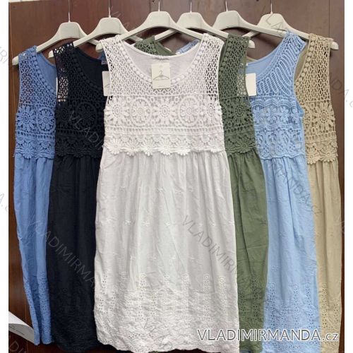 Dress with 3/4-sleeve ladies pocket (uni sl) ITALIAN Fashion IM3181746