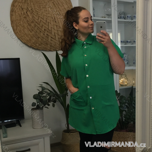 Women's long summer dress (uni s-m) ITALIAN FASHION IMM20119 4XL / 5XL ONE SIZE mintová