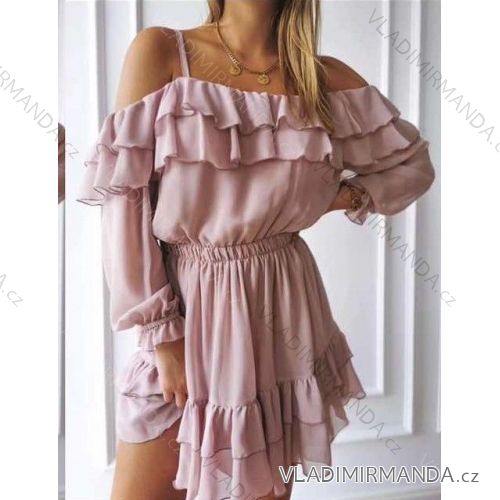 Women's Elegant Long Sleeve Dress (S / M ONE SIZE) ITALIAN FASHION IMWP21u3727