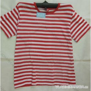T-shirt short sleeve cotton overweight striped (m-3xl) HAF W-201

