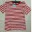 T-shirt short sleeve cotton overweight striped (m-3xl) HAF W-201
