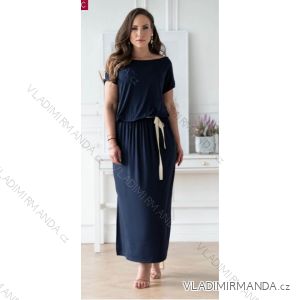 Long Short Sleeve Dress Women's Plus Size (42-44-46-48) POLISH FASHION PMLM21001