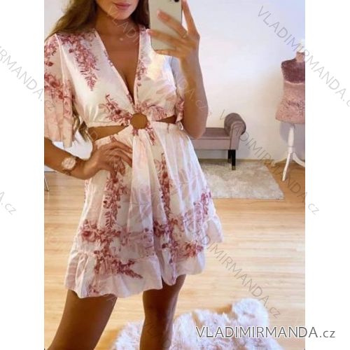 Dress with 3/4-sleeve ladies pocket (uni sl) ITALIAN Fashion IMWD20527