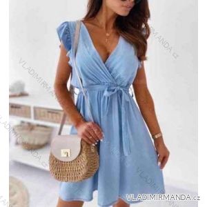 Women's sleeveless denim dress, women's (S / M ONE SIZE) ITALIAN FASHION IMM211284