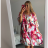 Summer dress 3/4 long sleeve women (uni xl / 2xl) ITALIAN FASHION IM821014