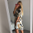 Summer dress 3/4 long sleeve women (uni xl / 2xl) ITALIAN FASHION IM821014