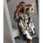 Summer dress 3/4 long sleeve women (uni xl / 2xl) ITALIAN FASHION IM821014