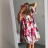 Summer dress 3/4 long sleeve women (uni xl / 2xl) ITALIAN FASHION IM821014