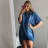 Summer dress 3/4 long sleeve women with hood (uni 3xl / 4xl) ITALIAN FASHION IM821017
