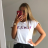 Tričko VOGUE krátký rukáv dámské (s/m one size) ITALSKÁ MÓDA IMM211575