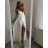 Long summer dress on straps women (S / M ONE SIZE) ITALIAN FASHION IMW21002