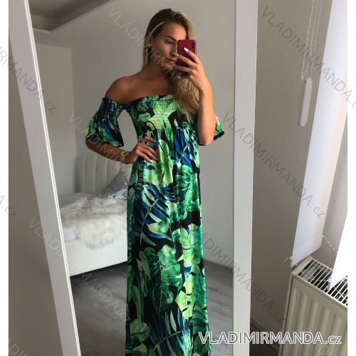 Carmen long summer icecool flip-flops women's dress (S / M ONE SIZE) ITALIAN FASHION IMM21144 / DR S / M green