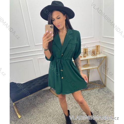 Summer Shirt Dress Short Sleeve Women (S / M / L ONE SIZE) ITALIAN FASHION IMWM216105
