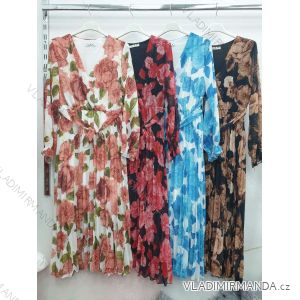 Elegant Leopard Long Sleeve Women's Dress (SM one size) ITALIAN FASHION IMWA214402
