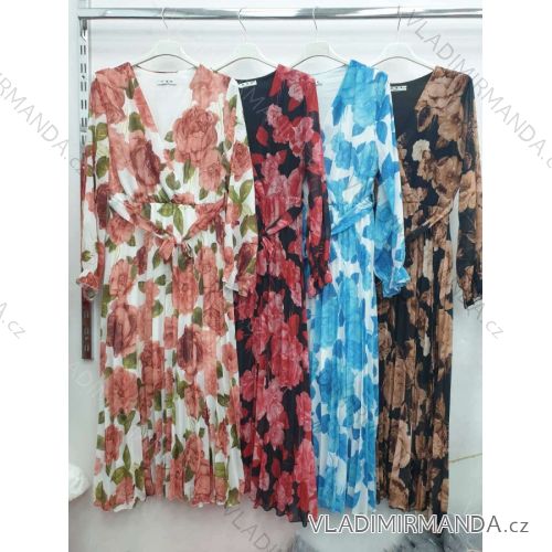 Elegant Leopard Long Sleeve Women's Dress (SM one size) ITALIAN FASHION IMWA214402