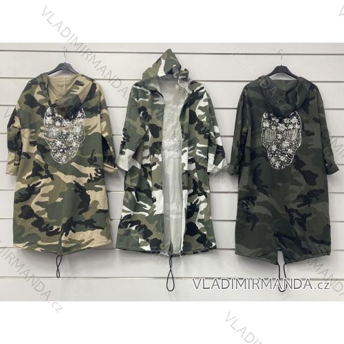 Cardigan with hood short sleeve camouflage women's (S / M ONE SIZE) ITALIAN FASHION IMWA216117