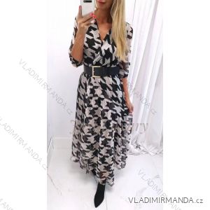 Women's Elegant Long Sleeve Dress (S / M ONE SIZE) ITALIAN FASHION IMWD216125