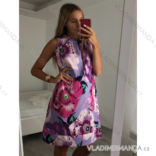 Women's sleeveless summer dress (UNI S / M) ITALIAN FASHION IMM21027