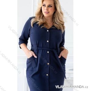 Women's long-sleeved shirt dress (44-46-48-50) POLISH FASHION PMLM21013