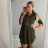 Šaty košilové elegantní dlouhý rukáv hrubé dámské (UNI S/M) ITALSKÁ MÓDA IMWA21001