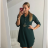 Šaty košilové elegantní dlouhý rukáv hrubé dámské (UNI S/M) ITALSKÁ MÓDA IMWA21001